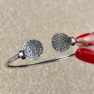 Handmade Silver Bangle from Greece (Santorini)